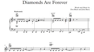 Diamonds Are Forever  Shirley Bassey Sheet amp Midi Download [upl. by Syl163]