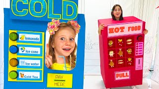 Hot vs Cold challenge from Nastya with Eva [upl. by Dione]