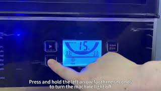 How to Turn OnOff Blue Light on GSEICE SY Series Ice Maker  Quick Tutorial [upl. by Peedus]