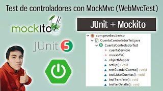 Test de Controladores en Spring Boot con Mockito y JUnit usando MockMvc WebMvcTest [upl. by Arnst]