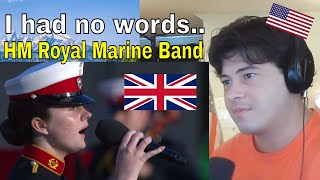 American Reacts Gladiator  Hans Zimmer  The Bands of HM Royal Marines [upl. by Boothe422]