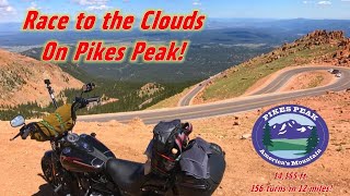 156 Turns in 12 Miles Riding Up Pikes Peak on Harleys [upl. by Fisken]