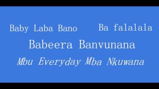 Nyongera Lyrics video  B2C TmX Urban [upl. by Pascasia]