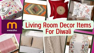 Meesho Home Decor Haul Living Room Makeover Meesho Haul Affordable Price [upl. by Marmawke]