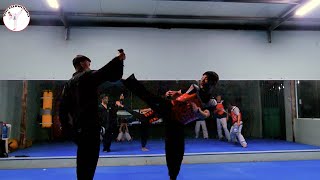 🔥 practice practice kicking accurately  VHVTAEKWONDO [upl. by Kessel]