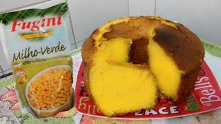 BOLO DE MILHO COM LEITE CONDENSADO DE LIQUIDIFICADOR [upl. by Fabian941]