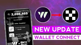 WCOIN OKX WALLET CONNECT KAISE KARE  WCOIN NEW UPDATE [upl. by Lodmilla]