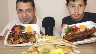 ASMR MIX GRILL PLATER SUCUK PIDE amp FRIES  EXTREME CHEWING SOUNDS [upl. by Aihsemak]