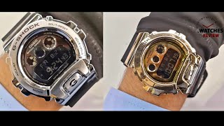 مراجعة ساعتين من جي شوك سلفر ولا جولد؟ gshock gm69001dr Silver and gm6900g9dr gold review [upl. by Marv]