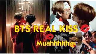 BTS Real Kiss  All BTS kissing moments surprising BTS kiss collection [upl. by Maurey]