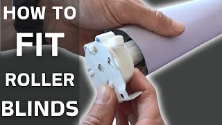 How to cut amp fit roller blinds DIY roller blind installation Beginners roller blind tutorial [upl. by Giule148]