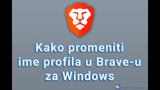 Kako promeniti ime profila u Braveu za Windows [upl. by Edithe]