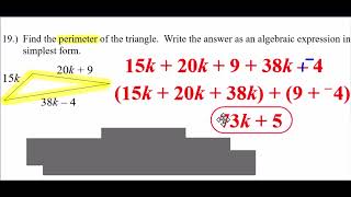 Simplifying Algebraic Expressions Using Like Terms PART 3 [upl. by Aivlys]