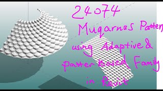 24074  Revit Modeling Exercise  Muqarnas Pattern Using Adaptive and Pattern Based Family [upl. by Eenoj657]