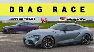 2022 BMW M240i XDrive vs Toyota Supra GR 30 everyone is winner Drag and Roll Race [upl. by Reamy]