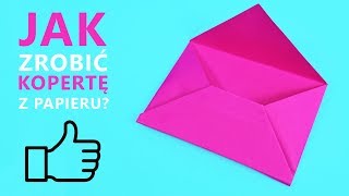 Jak zrobić kopertę z papieru  Papierowa koperta  DIY💌 How to make envelope [upl. by Fatimah]