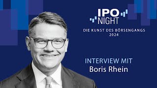 IPO Night 2024  Interview mit Boris Rhein [upl. by Ludba]