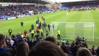 Chesterfield and Wycombe Wanderers pitch invasion 2842018 [upl. by Mallin]