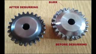 Electrochemical Deburring of Gears  Burrgon [upl. by Neddy]