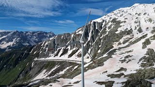 Windpark Gotthardpass  5 x Enercon E92 Turbinen [upl. by Etteiluj]