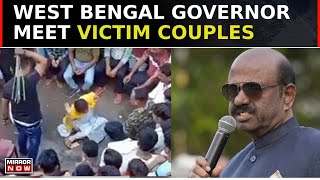 TMC Worker Whipped Couples In Public West Bengal Governor Show Disappointment With Mamata Govt [upl. by Ilime]