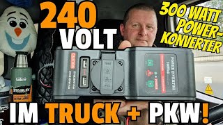 ✔ PKW  TRUCK Stromwandler 12  24 Volt auf 230 Volt  Low Budget Lösung 240 Volt im Auto [upl. by Entroc996]