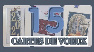 15 cartes de voeux  présentations inspirations [upl. by Steffen]