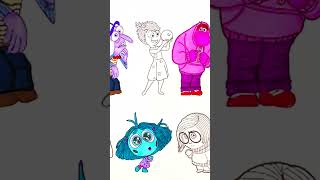 Coloring Pages All Main Emotions Inside Out 2 insideout2 coloringpages shorts [upl. by Bekah]