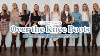 How to Style Over the Knee Boots  10 LOOKS [upl. by Margi]