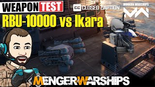 RBU10000 vs Ikara  MODERN WARSHIPS Weapon Test [upl. by Map839]