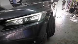 Civic fe grey install full Bodykit Yofer ONLY RM 1xxx include paint install civic 2022 [upl. by Ottavia]