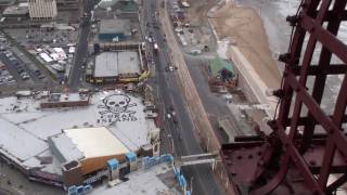 View from the Top of Blackpool Tower England UK [upl. by Nylikcaj879]