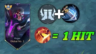 WTF DAMAGE I FINALLY FOUND THE BEST ONESHOT BUILD FOR ROGER MUST TRY  MLBB [upl. by Martreb229]