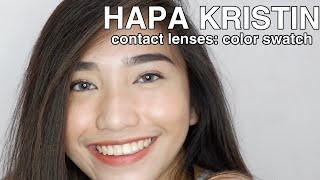 HAPA KRISTIN  Contact lenses Color swatch  Ryllah M [upl. by Liberati]