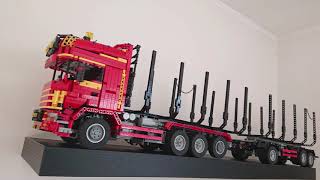 LEGO Technic SCANIA L164 V8 8x2 wood truck [upl. by Ahsitahs]