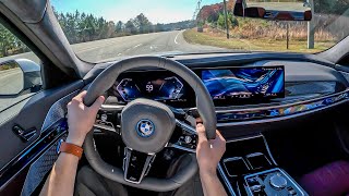 2024 BMW 750e xDrive  POV First Drive Binaural Audio [upl. by Faustena]