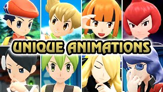 Pokémon Brilliant Diamond amp Shining Pearl  All Special Trainer Animation HQ [upl. by Ennairac]