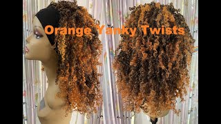 BESHE BOHEMIAN YANKY TWIST DOPPELGANGER AMAZON HEADBAND ORANGE CROCHET BRAIDS WIG [upl. by Cargian]