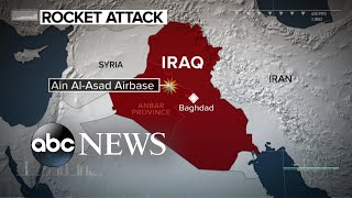 Rockets hit military airbase with US troops in Iraq l GMA [upl. by Namrej]