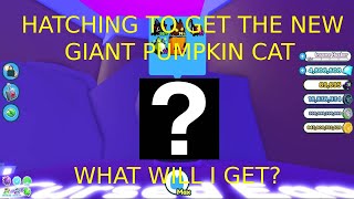 HATCHING FOR THE NEW HUGE PUMPKIN CAT PART 1 SO MANY MYTHICS  Pet Simulator X [upl. by Andrus]