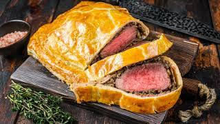 British Christmas Beef Wellington Recipe [upl. by Ellord]