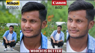 Nikon d7500 vs Canon 80d Comparison Outdoor Photography Live Demo [upl. by Andriana]