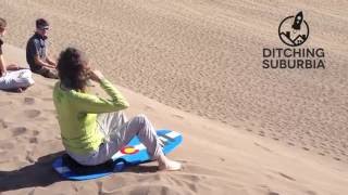 Sledding at Great Sand Dunes NP [upl. by Eilesor]