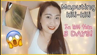 PAANO MAGPAPUTI NG KILIKILI IN LESS THAN 3 DAYSMY 3 DAYS JOURNEY UNDERARMS WHITENING ayaesguerra [upl. by Carlton]