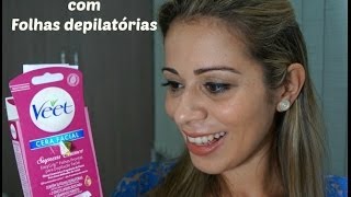 Depilação em casa com folhas de cera prontas para aplicação Por Tour da Beleza [upl. by Ailime]