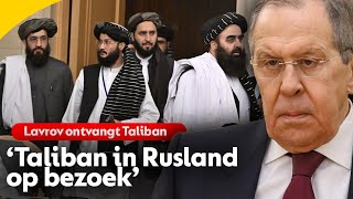 Lavrov ontvangt Taliban wederopbouw Afghanistan staat centraal [upl. by Aihsatan]