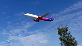 wizz Airbus A321251NX landing Gatwick Airport 13092024 [upl. by Uball]