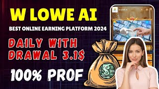 Welcome to WLOWE AI🔝 Latest USDT earning platform daily withdrawal 225 [upl. by Barsky]