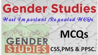 Top 100 Most Important  Repeated Gender Studies MCQs For CSSPMSPPSC amp Social Welfare Officer Jobs [upl. by Aeslehc]