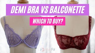 Demi Bra vs Balconette Bra What the Heck are the Differences [upl. by Normi]